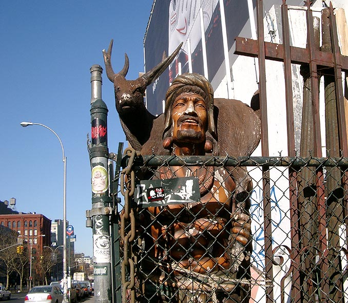 Jesus and a deer. You