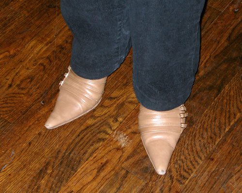 My friend Joslyn’s shoes. I’m