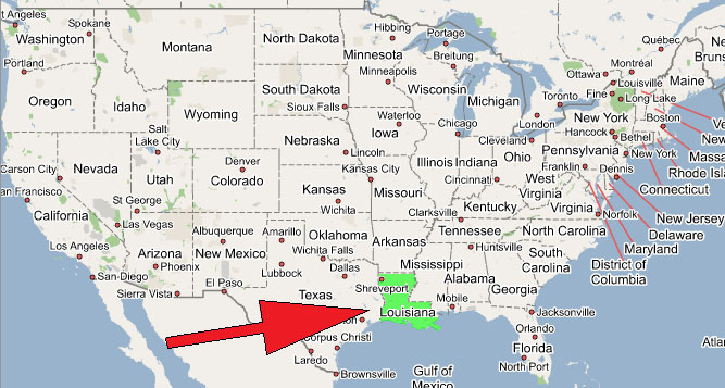 Louisiana is Part of the United States