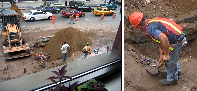 Yesterday, during the rain, a