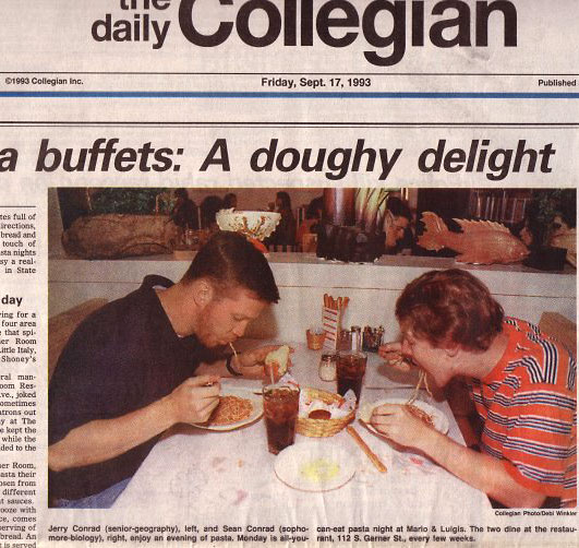 Eating Pasta in College