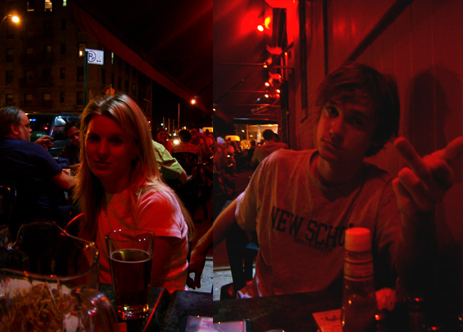 Lauren and Mike on Tuesday at Sidewalk Cafe