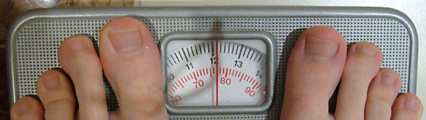 I weigh 12 stone, 2 pounds.