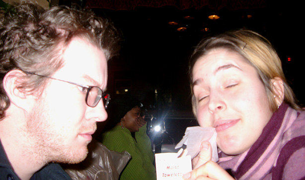 I helped Mary remove some